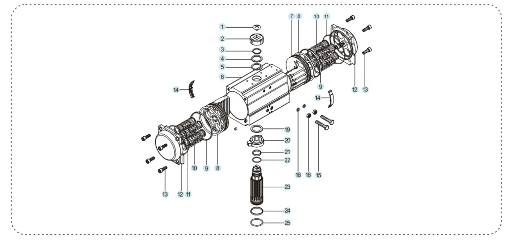 XM AT040 Small Pneumatic Actuator XM AT040 Small Pneumatic Actuator