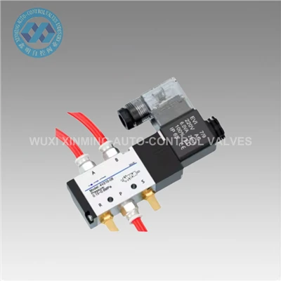 एल्यूमीनियम मिश्र धातु वायवीय सोलनॉइड वाल्व 52 AC220V 110V
