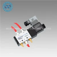 एल्यूमीनियम मिश्र धातु वायवीय सोलनॉइड वाल्व 52 AC220V 110V